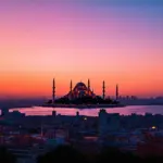 Istanbul Skyline at Sunset