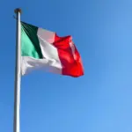 Italian Flag Waving