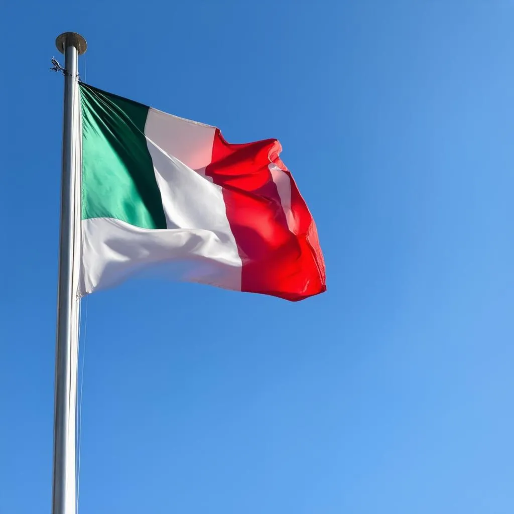 Italian Flag Waving