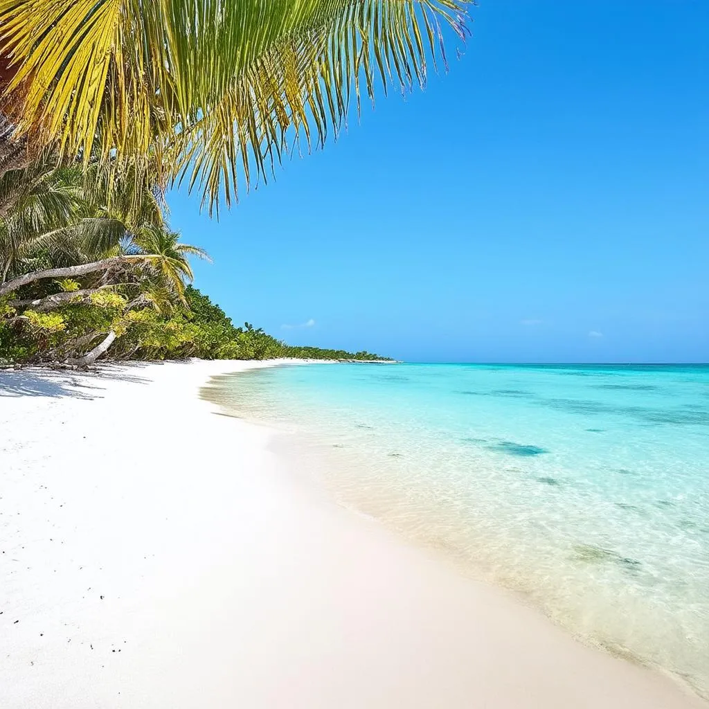 Tranquil Jamaican Beach