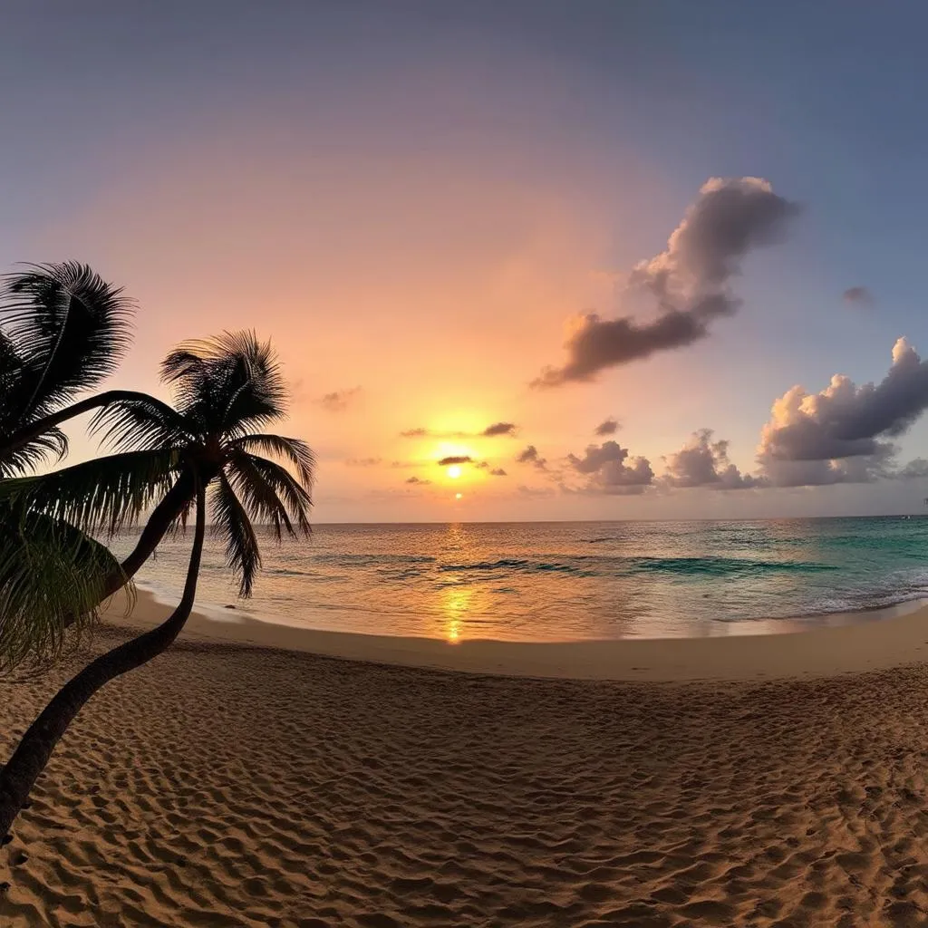 Jamaica Beach Sunset