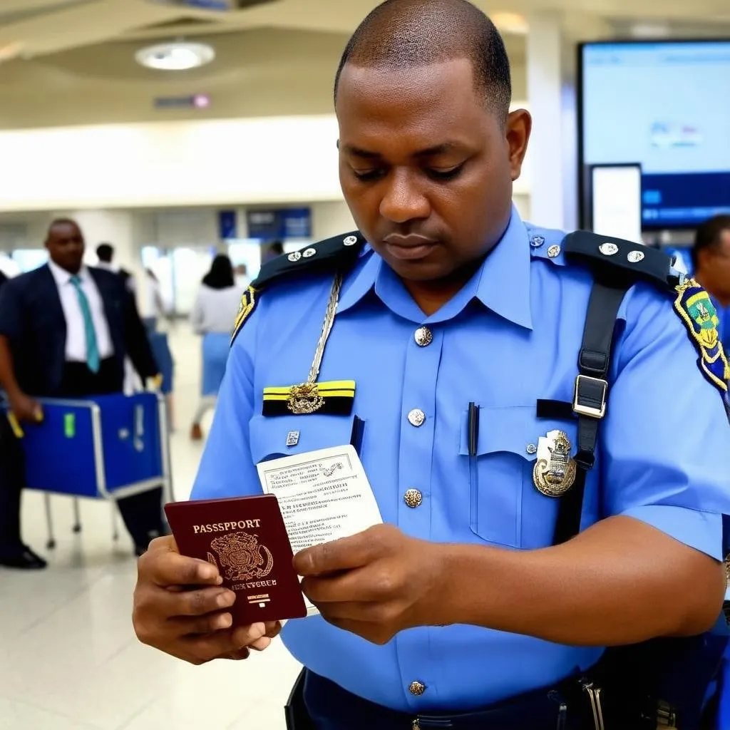 Jamaica Passport Control