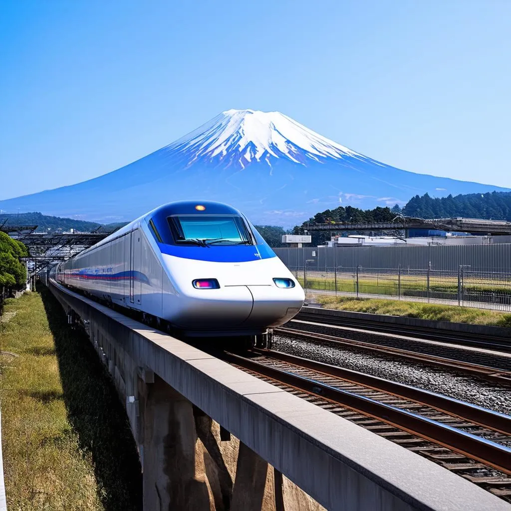 Shinkansen Bullet Train in Japan