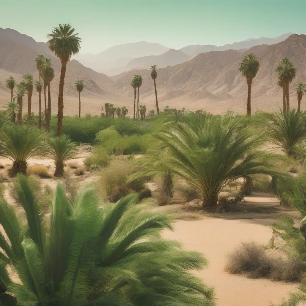 Jericho, a lush oasis in the desert.