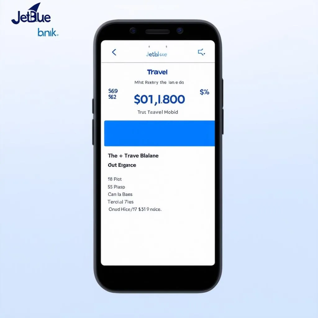 JetBlue mobile app screenshot