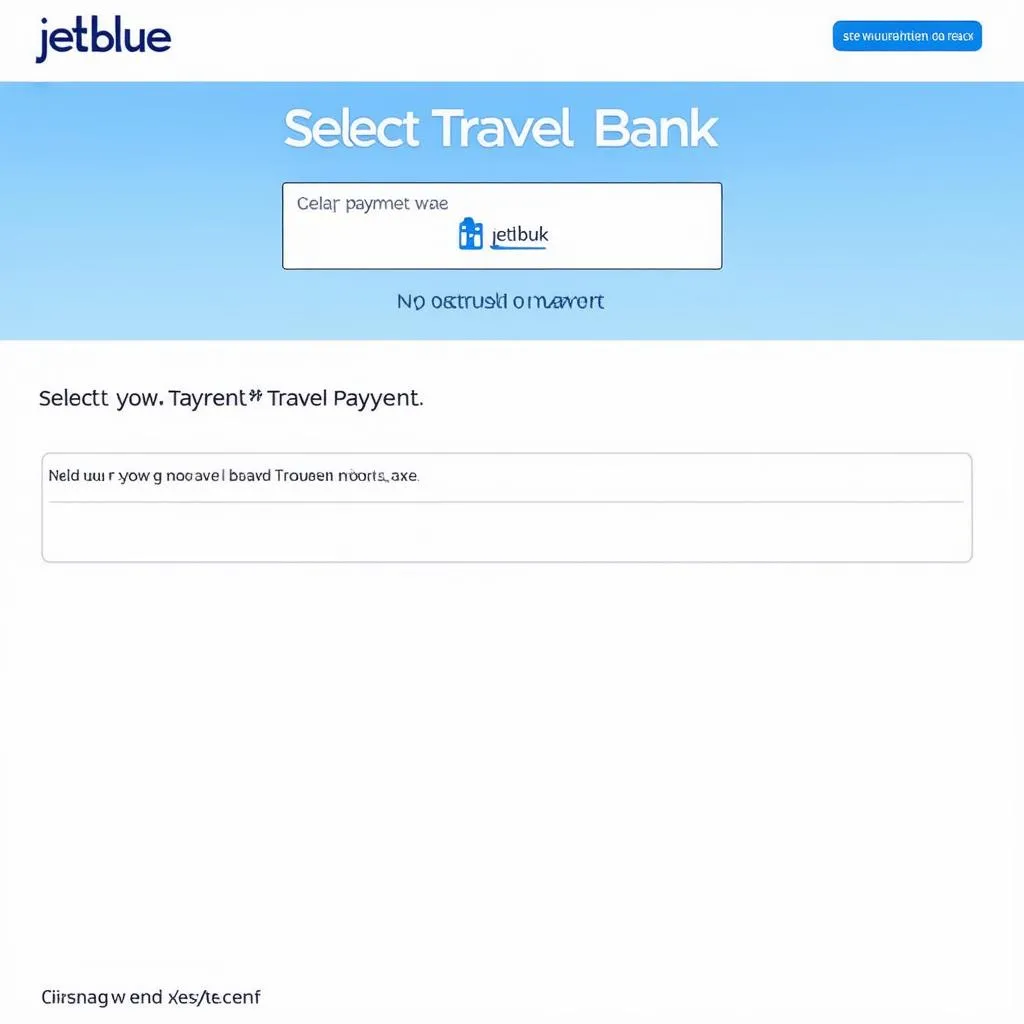 Booking a flight with JetBlue Travel Bank