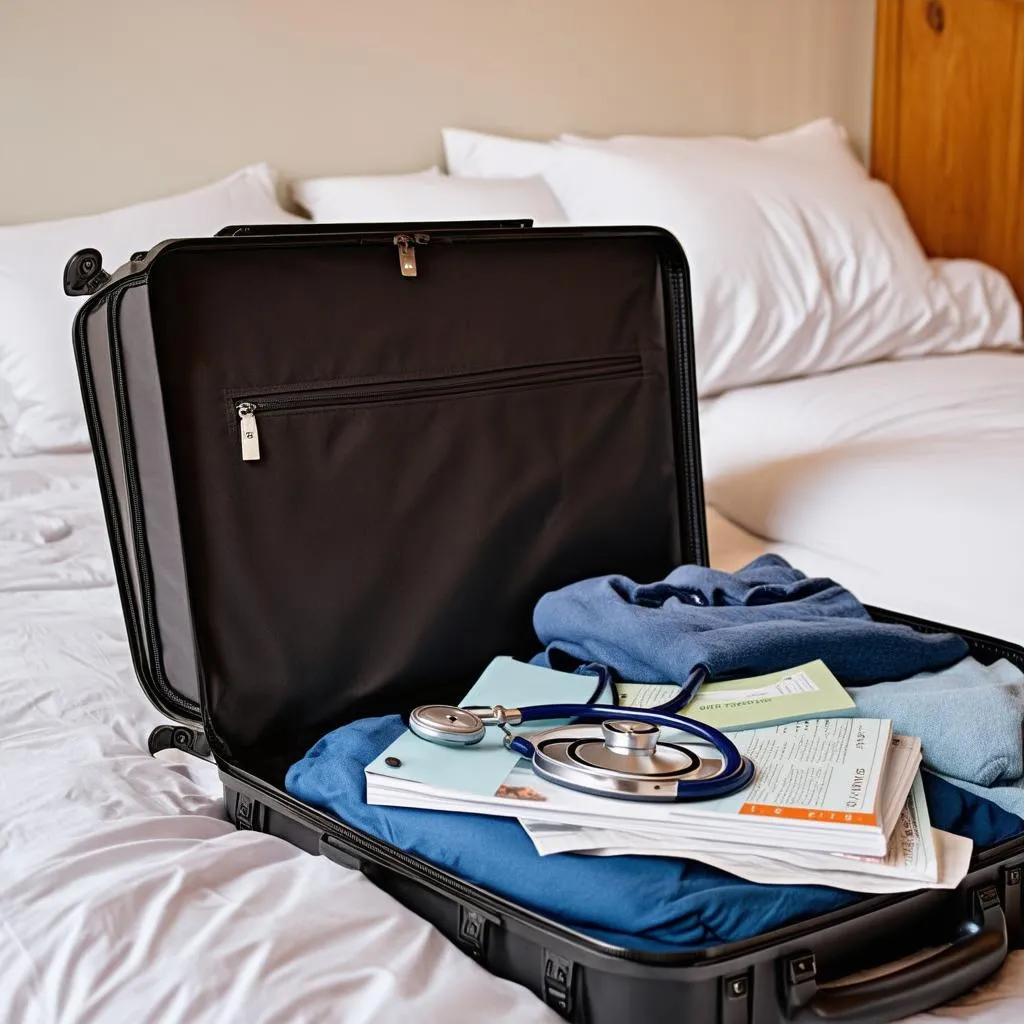 Key Worker Packing a Suitcase