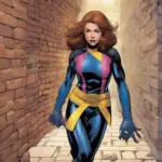 Kitty Pryde Phasing Through a Wall