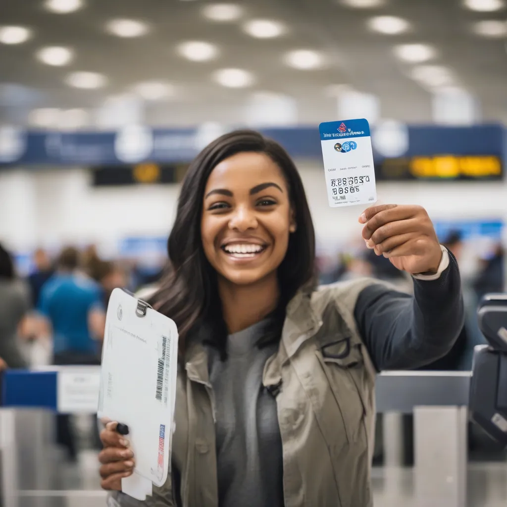 Traveler with Known Traveler Number at Airport