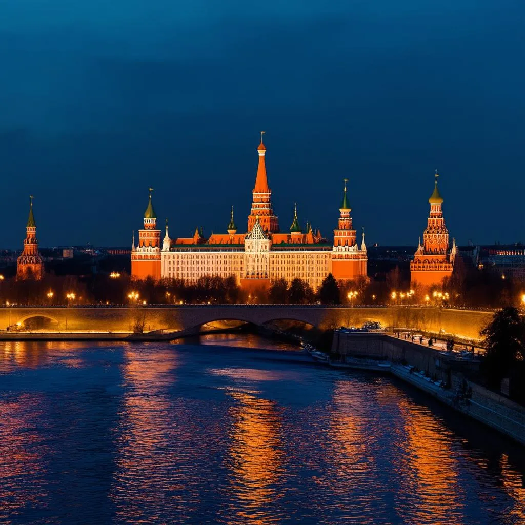 The Kremlin at Dusk