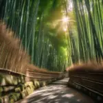 Serene Bamboo Forest in Kyoto