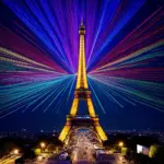 Eiffel Tower Laser Show