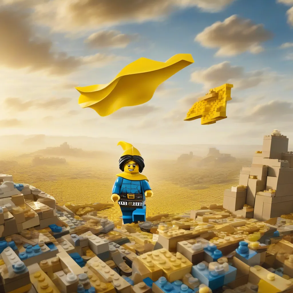 LEGO Fortnite Character Gliding