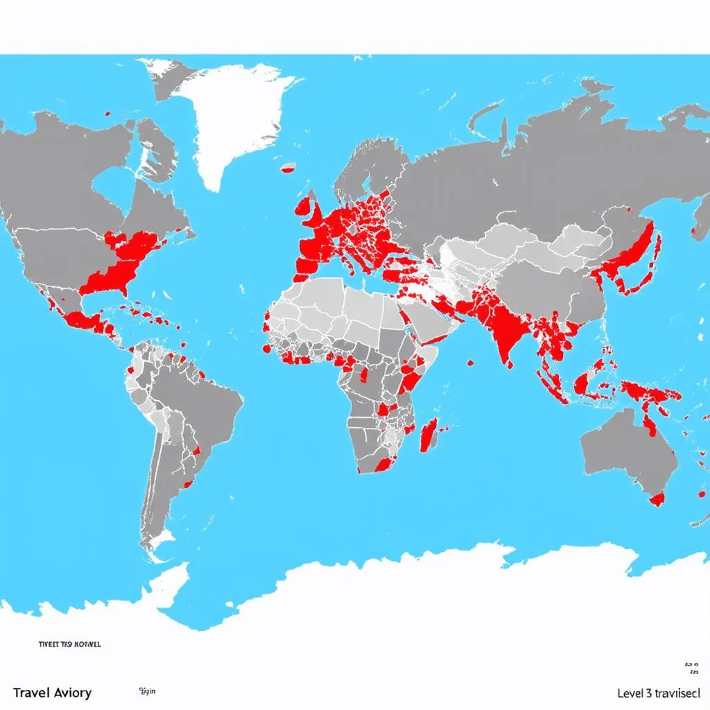 Level 3 Travel Advisory Map