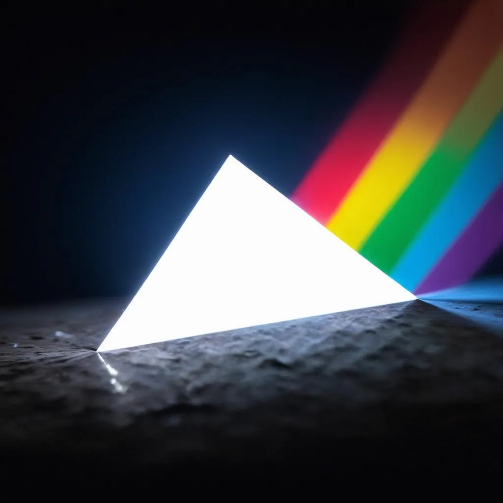 Light Refraction Through a Prism