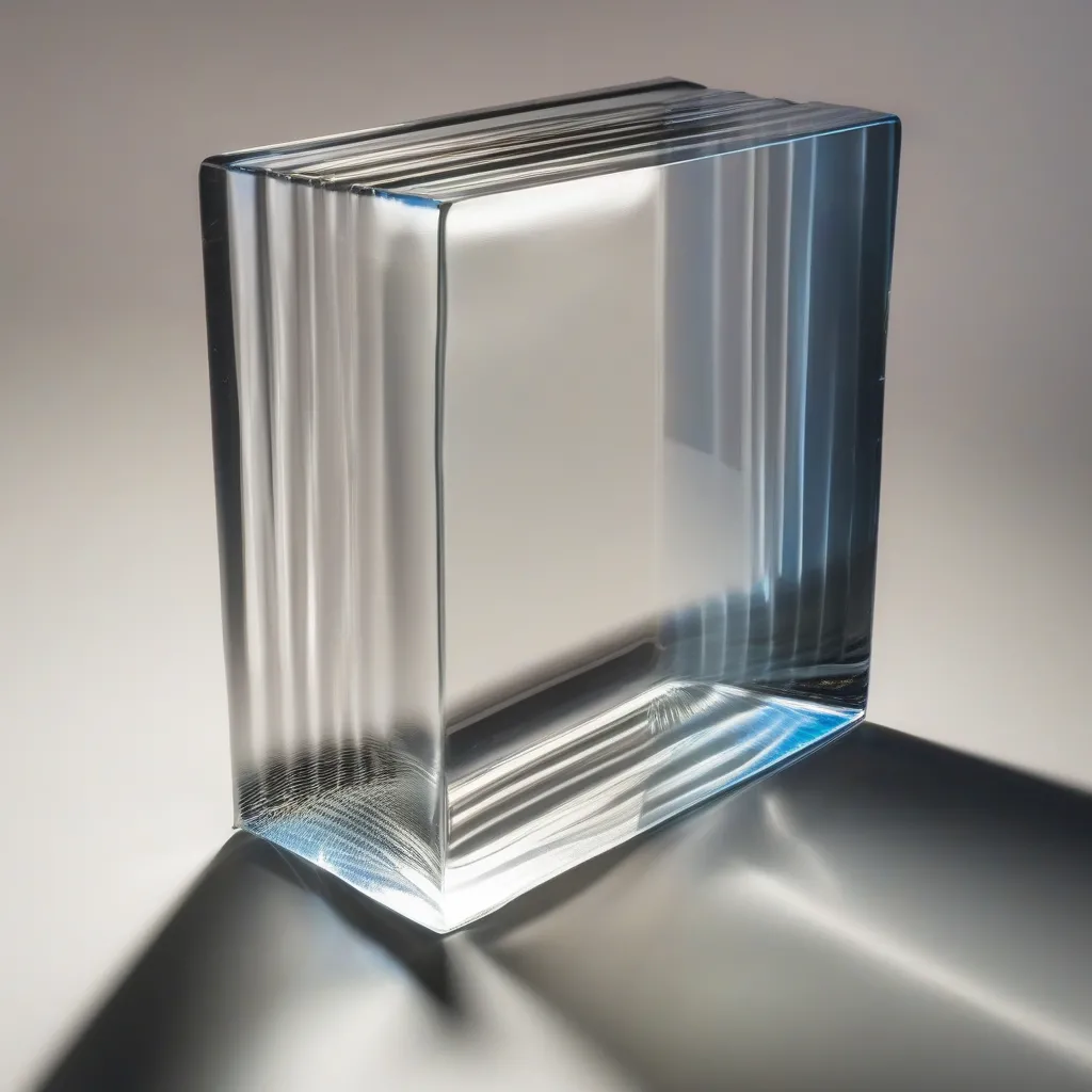 Light Refraction Through a Glass Block