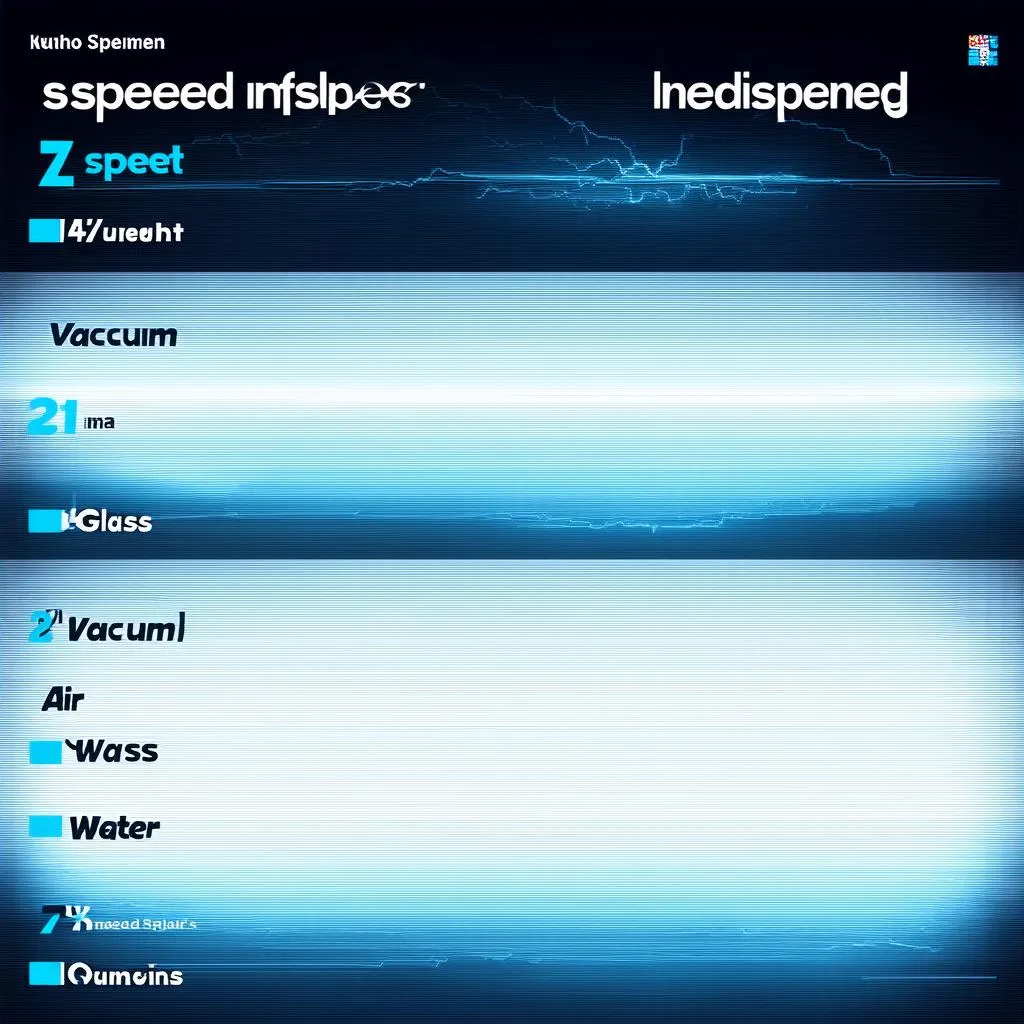 Light Speed Comparison