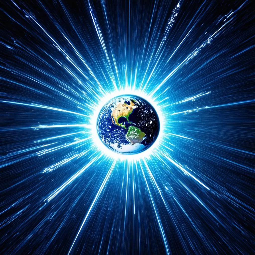 Light Speed Around Earth