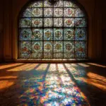 Light Passing Through Stained Glass