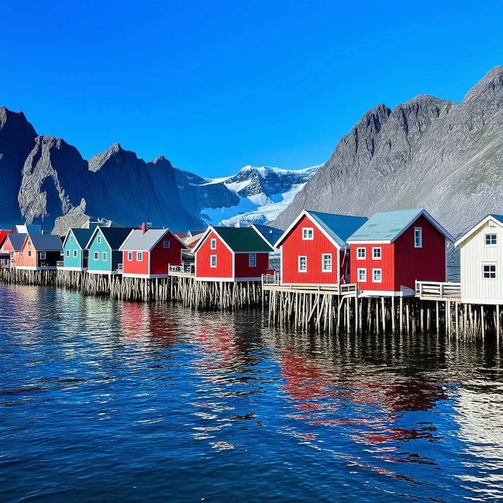 Charming Fishing Village in Lofoten Islands