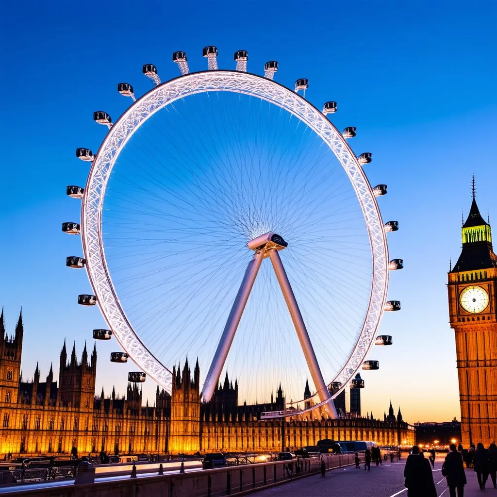 London Eye at Twilight