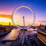 London Eye at Sunset