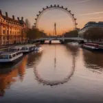 London Eye at Sunset