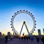 London Eye at Sunset