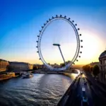 London Eye at Sunset