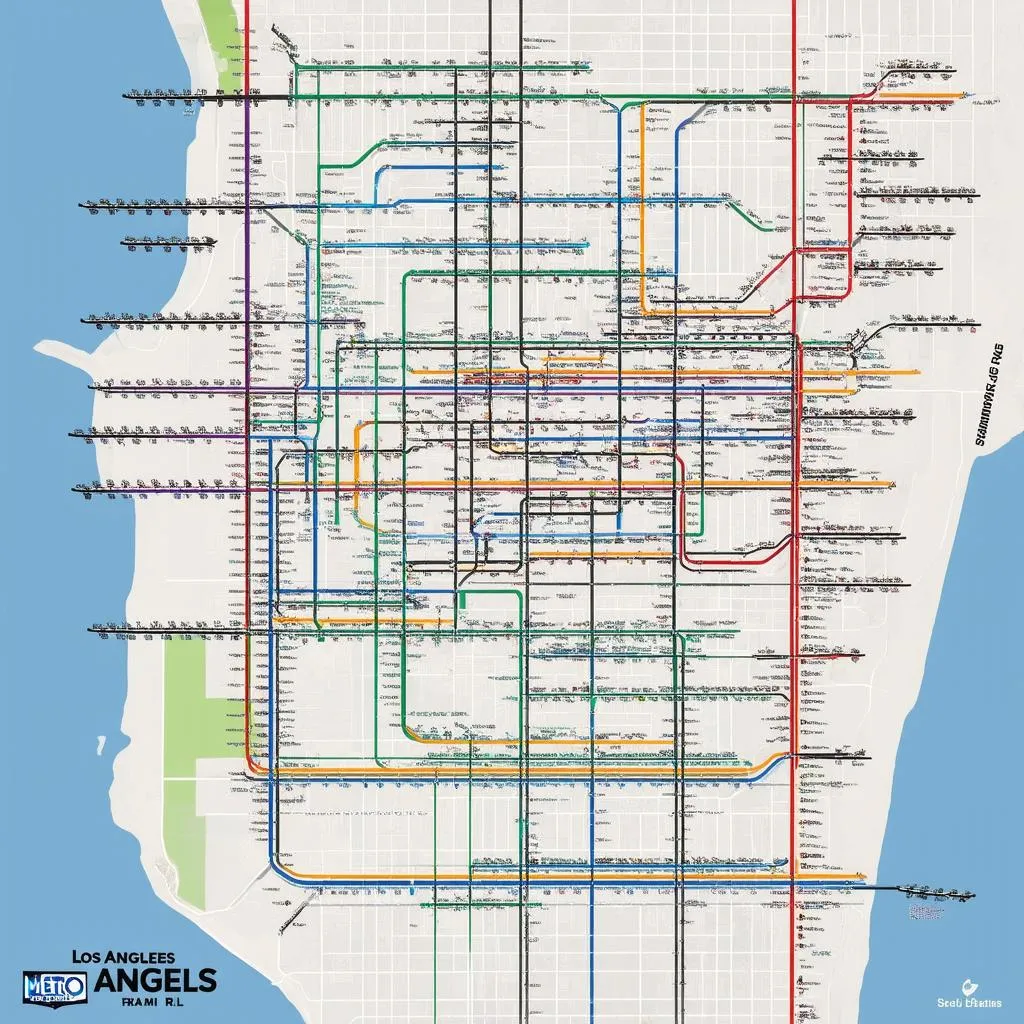 Map of Los Angeles Public Transport