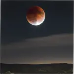 Lunar Eclipse in the Night Sky