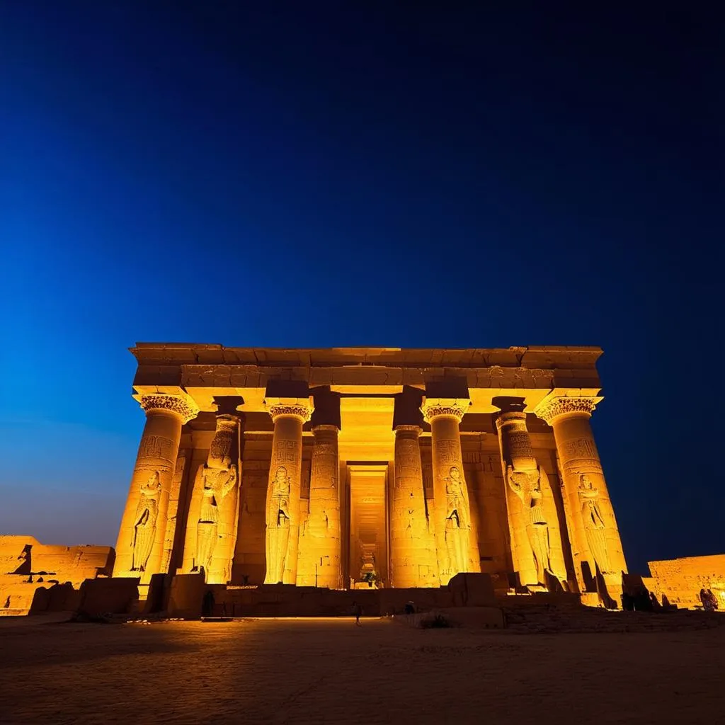 Luxor Temple at Night