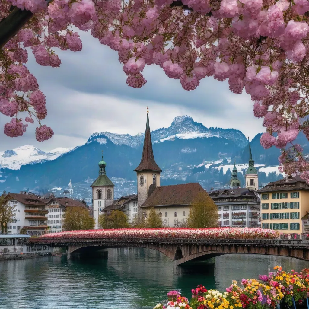  Picturesque Lucerne with Chapel Bridge