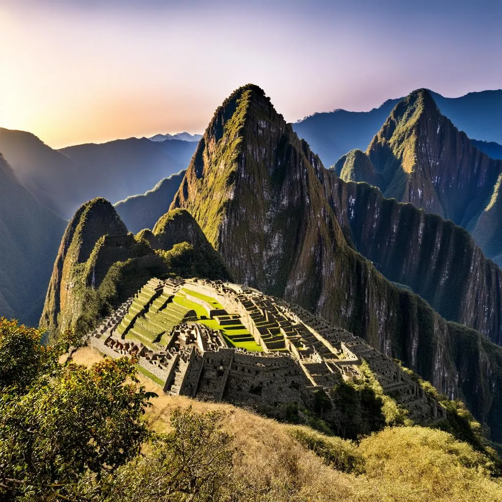 Sunrise over Machu Picchu