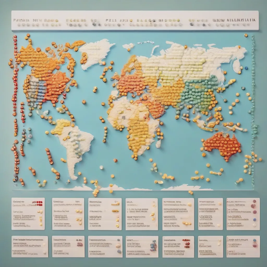 Malaria Pills on a Map