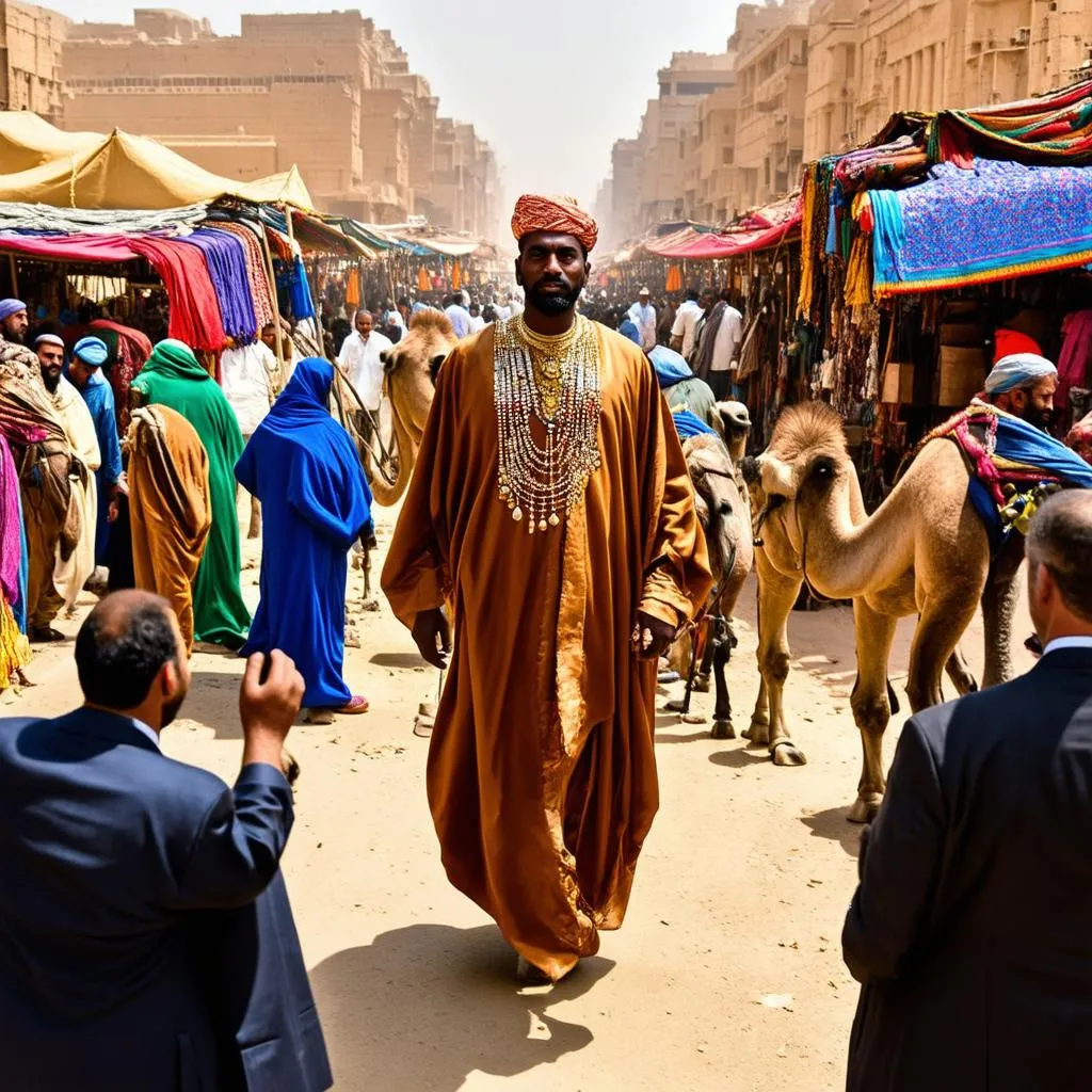 Mansa Musa's arrival in Cairo