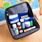 Medication Organized in a Travel Bag