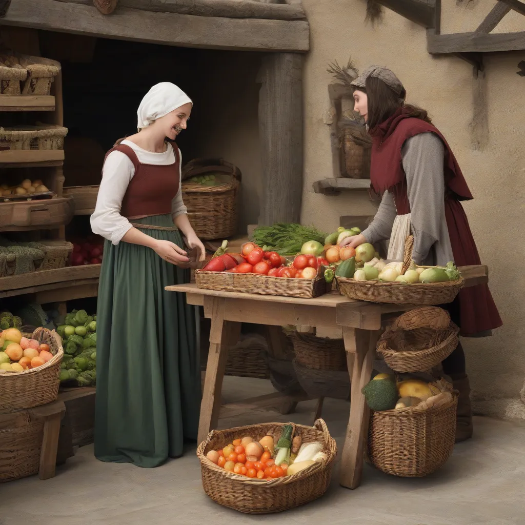 Medieval Saleswoman