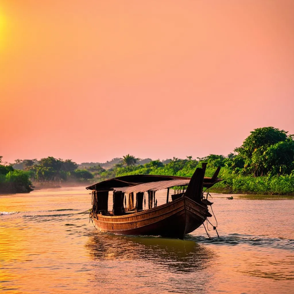 Sunset Cruise on the Mekong River