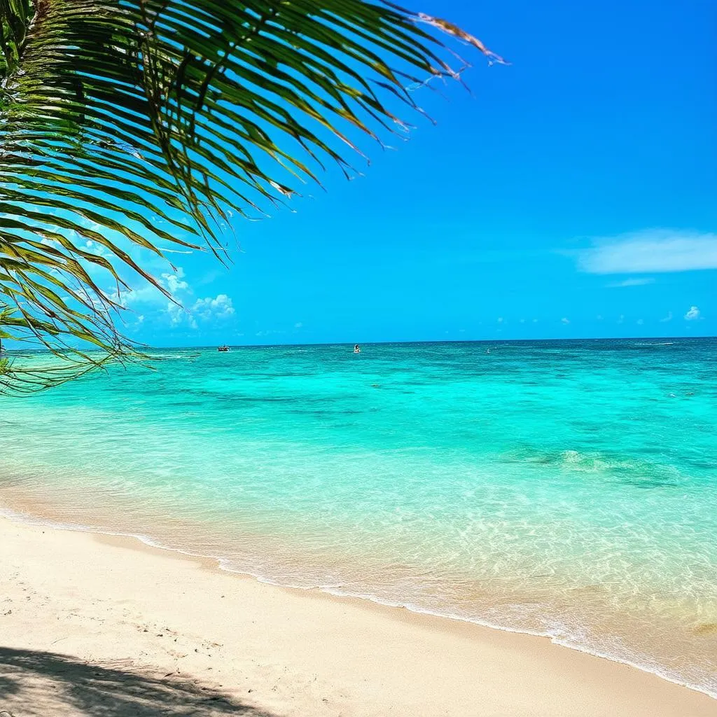 Relaxing on the beach in Mexico