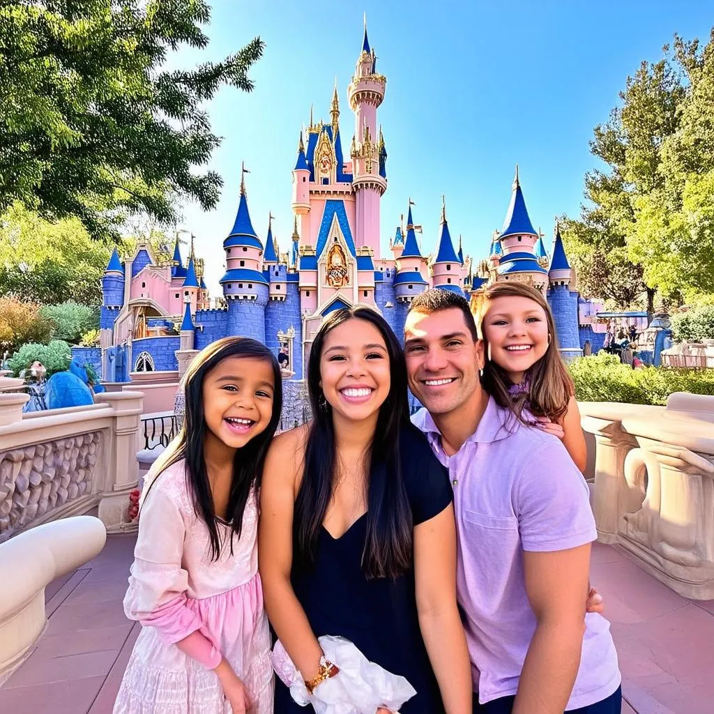 Mexican Family at Disneyland