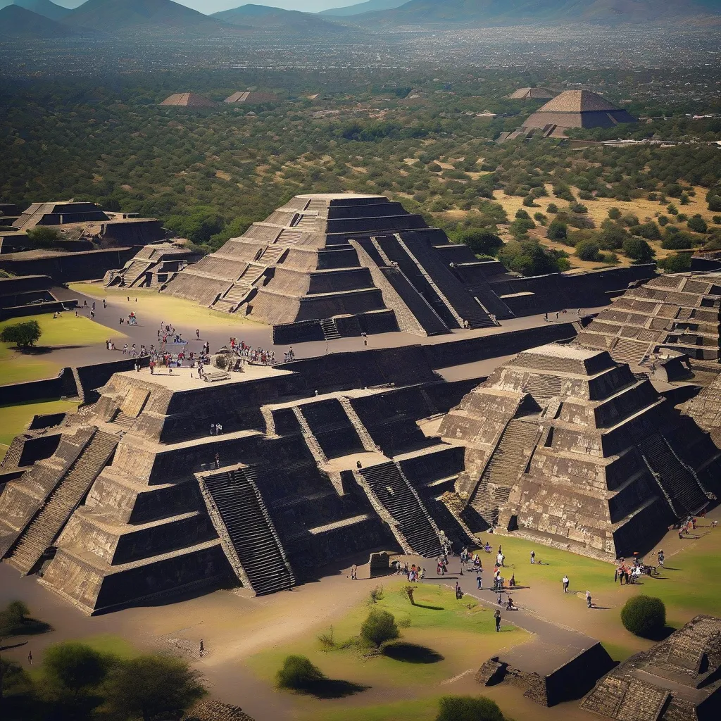 Mexican Pyramids at Teotihuacan