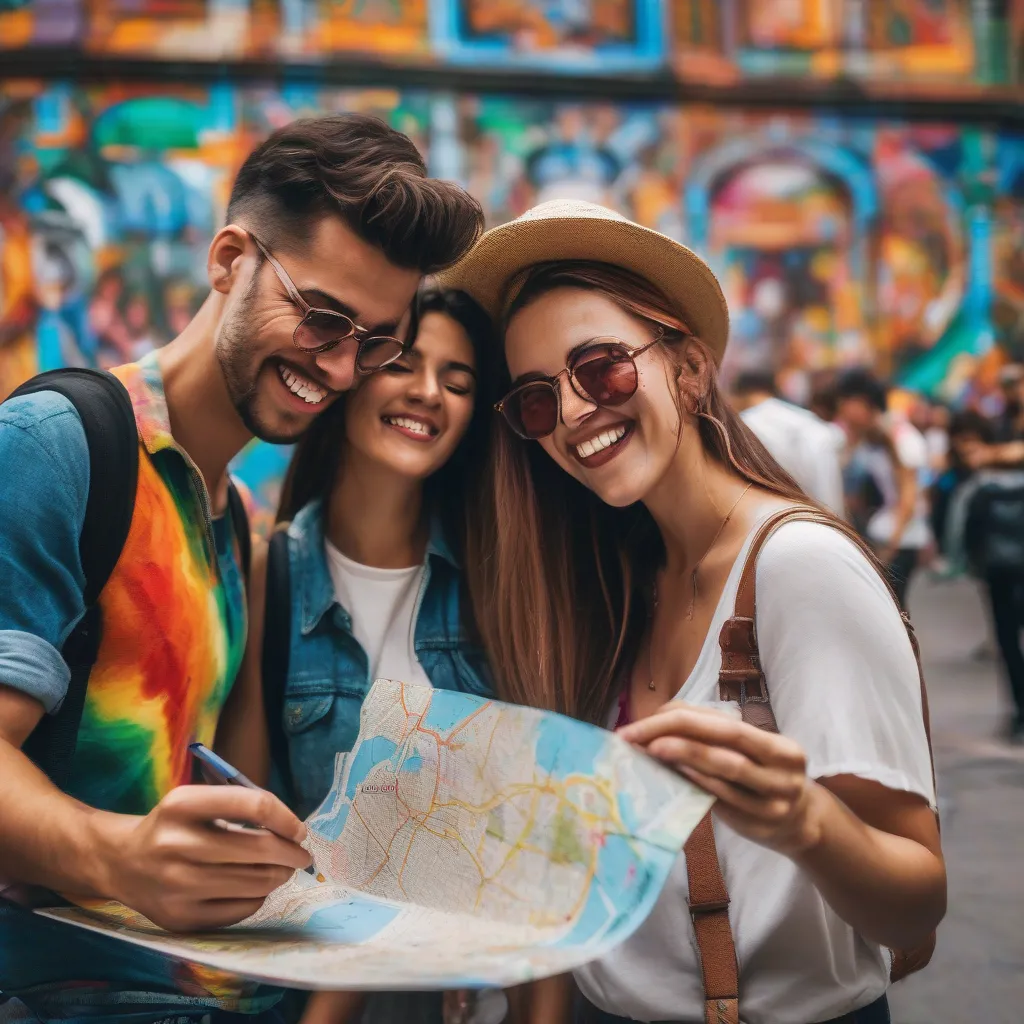 Tourists Exploring Mexico City Safely