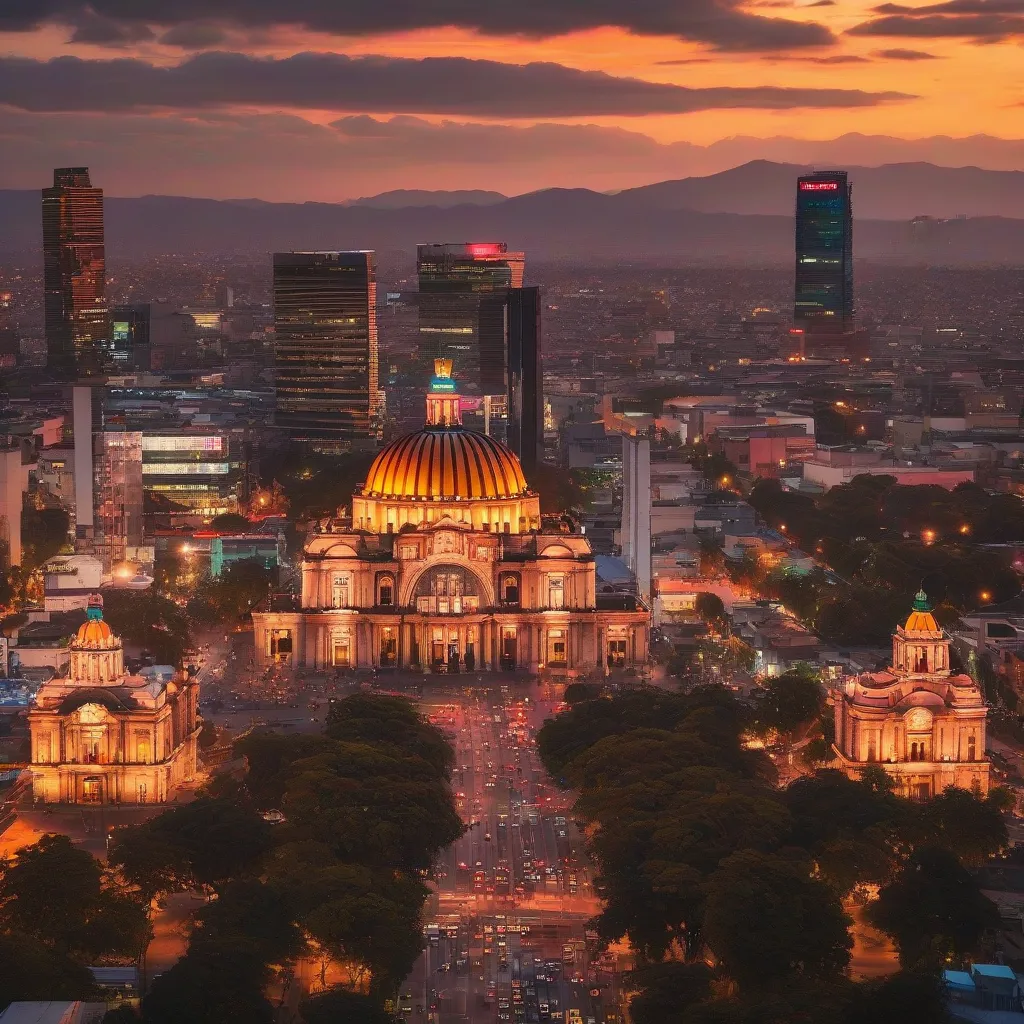 Mexico City Skyline