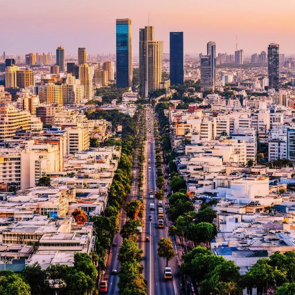 Mexico City Skyline