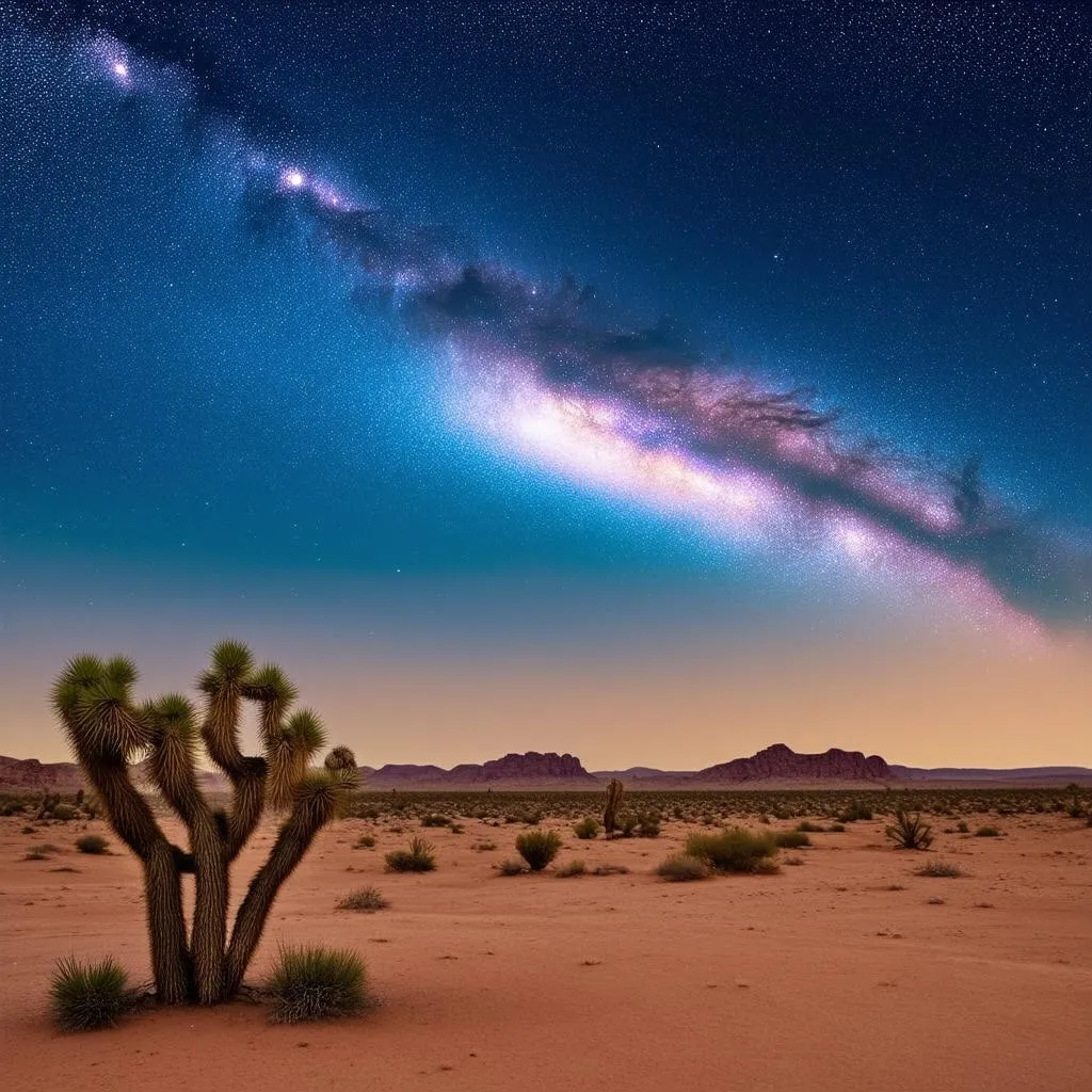 Milky Way Over Desert