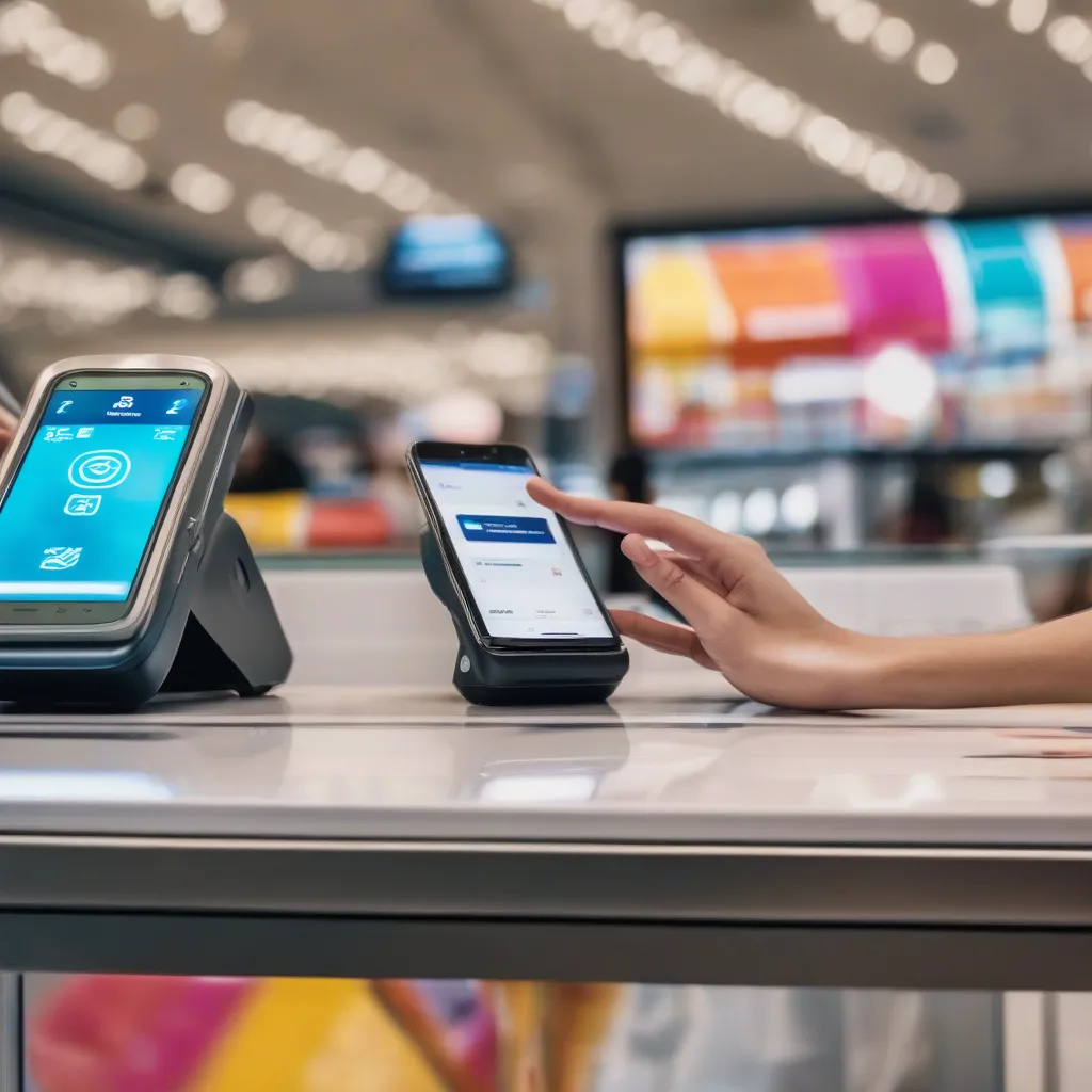 Mobile Payment at Airport Shop