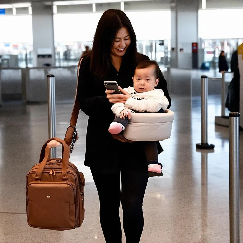 Mom Traveling with Baby