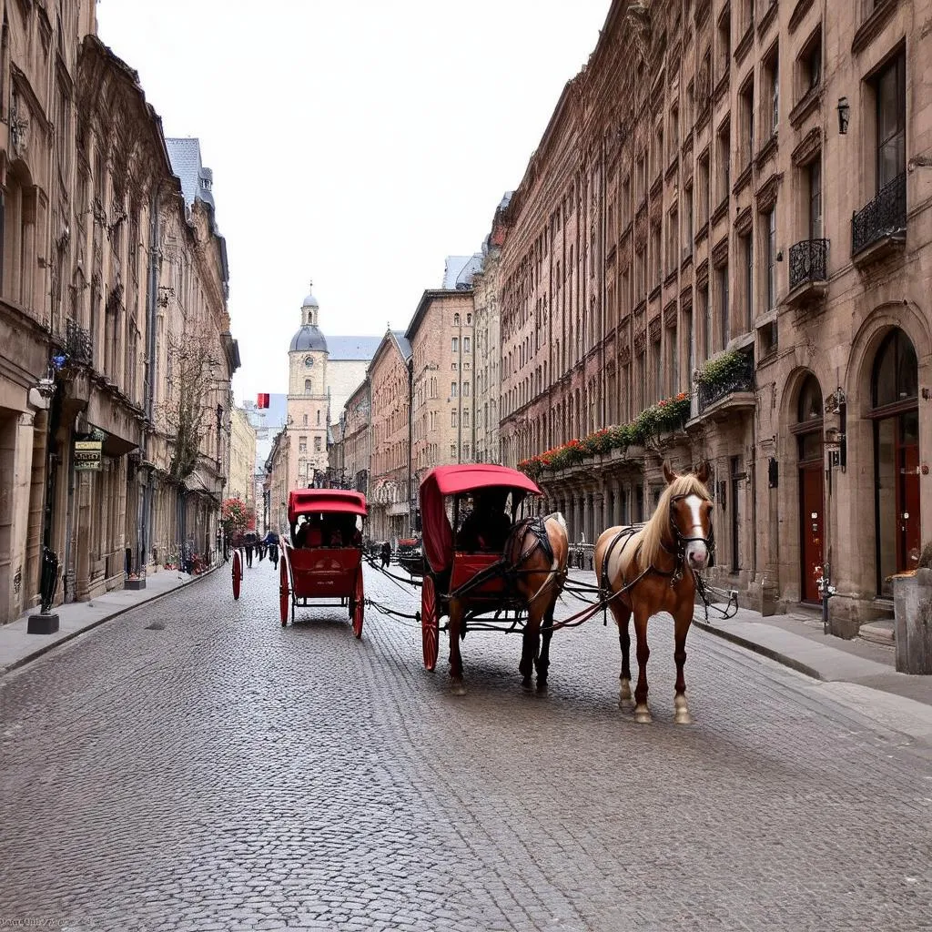 Cobblestone Streets of Old Montreal