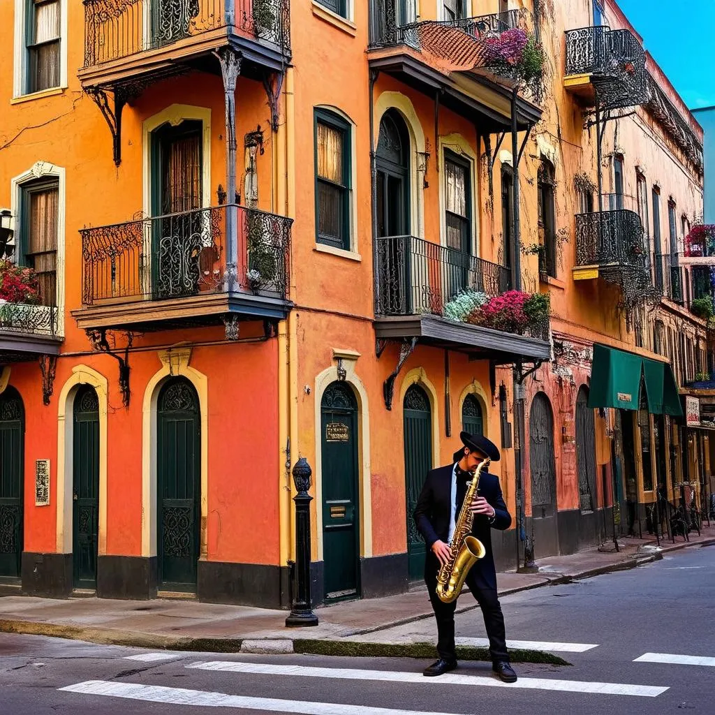 Street Musician in New Orleans